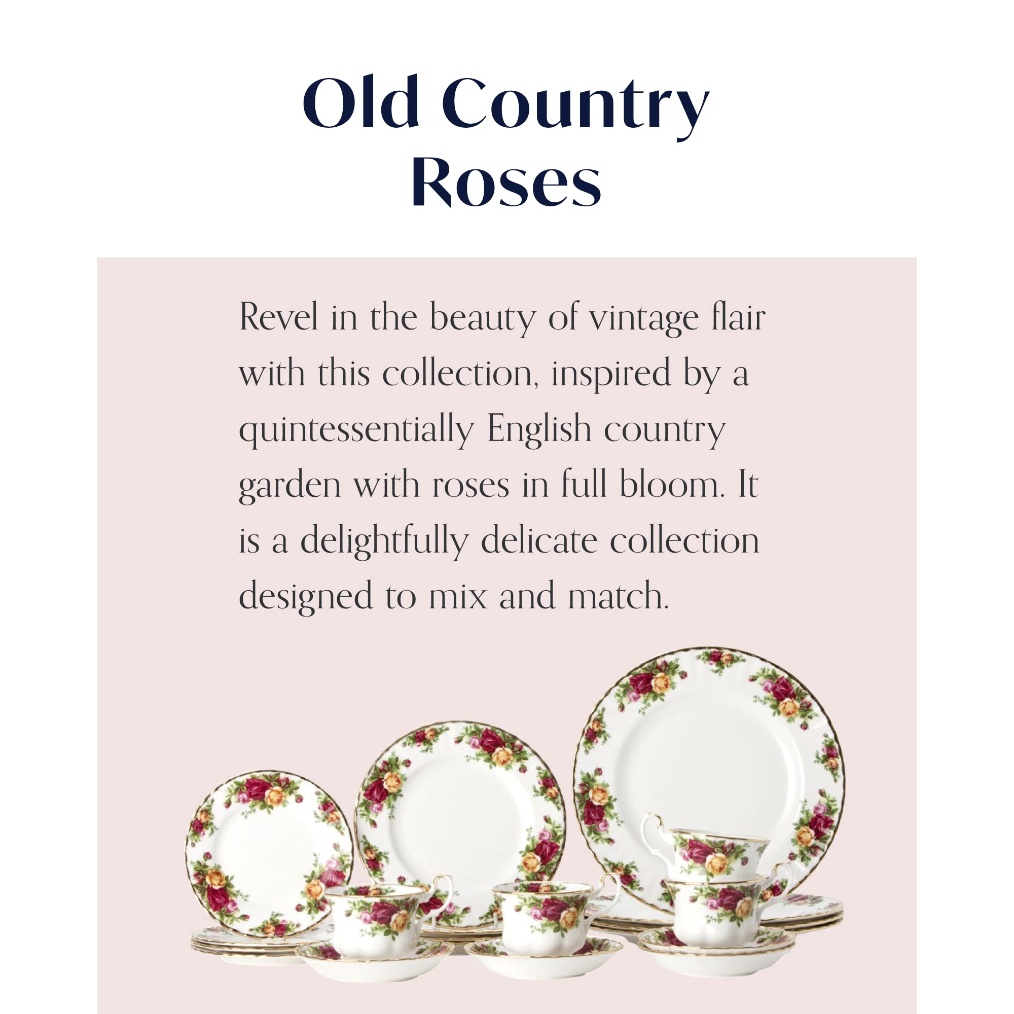 Amazon.co.jp: Royal Albert Old Country Roses 20-Piece